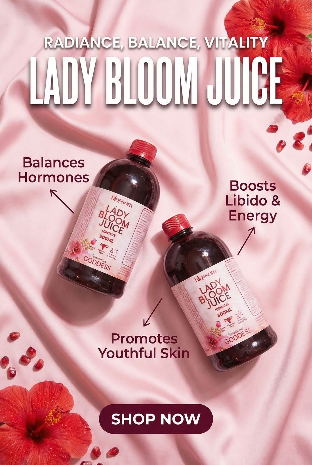 Lady Bloom Juice 500ml.